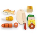 Viga Toys Viga Drewniany Zestaw Lunch Box jedzenie do krojenia