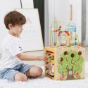 Viga Toys VIGA Activity Box Drewniane Edukacyjne Centrum Gier 5w1 kostka