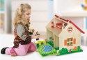 Viga Toys Duży Drewniany Domek dla Lalek / 2 Piętra Mebelki Taras 2 Lalki /