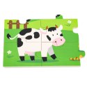 Viga Toys VIGA Drewniane Puzzle Farma 16 elementów Farma