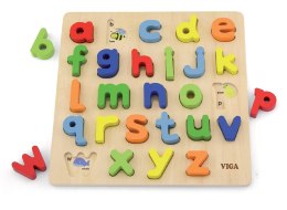 Viga Toys Puzzle Edukacyjne Drewniana Układanka Alfabet Literki Viga Toys