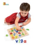 Viga Toys Puzzle Edukacyjne Drewniana Układanka Alfabet Literki Viga Toys