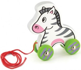 Viga Toys Viga drewniana Zebra do ciągnięcia