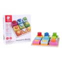 Classic World CLASSIC WORLD Układanka Nauka Kształtów i Liczenia 5w1 Domino Sorter MONTESSORI 28 el.