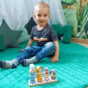 Viga Toys VIGA PolarB Drewniana Układanka Edukacyjna ze Zwierzątkami Montessori