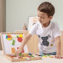 Viga Toys Viga Klocki Dienesa Drewniana Magnetyczna układanka w walizce Montessori