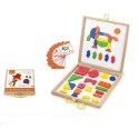 Viga Toys Viga Klocki Dienesa Drewniana Magnetyczna układanka w walizce Montessori