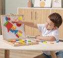 Viga Toys Viga Klocki Dienesa Drewniana Magnetyczna układanka w walizce Montessori