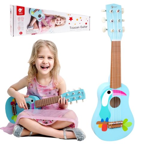 Classic World CLASSIC WORLD Drewniana Gitara Dla Dzieci Toucan