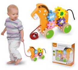 Viga Toys Drewniany Konik Do Ciągnięcia Viga Montessori