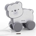 Viga Toys Viga Drewniany Miś Polarny do ciągnięcia - PolarB