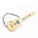 Classic World CLASSIC WORLD Drewniana Gitara Elektryczna Świecąca dla Dzieci