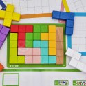 Tooky Toy Tooky Toy Układanka Klocki Tetris 10 Poziomów Trudności 22 el.