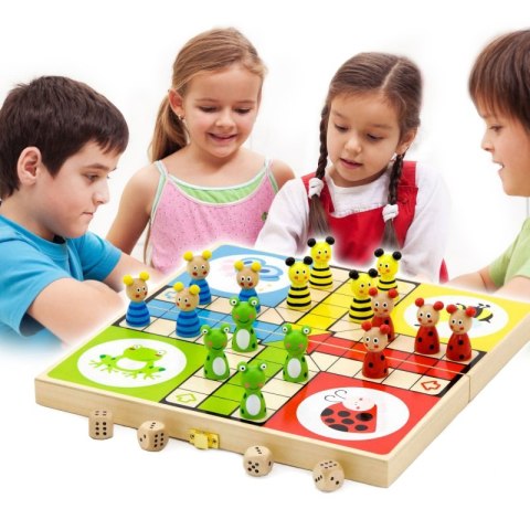 Viga Toys VIGA Drewniana gra Ludo Chińczyk