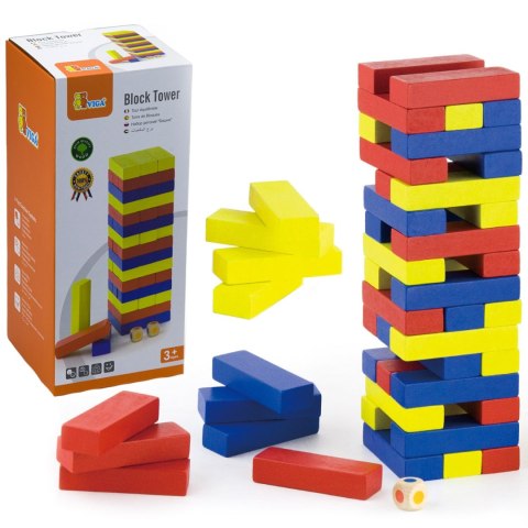 Viga Toys Drewniana gra Jenga Viga Toys