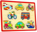 Viga Toys Drewniane Puzzle Układanka Pojazdy Viga Toys