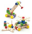 Viga Toys Drewniany zestaw konstrukcyjny Viga Toys 53 elementy w skrzynce Montessori