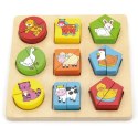 Viga Toys Puzzle Edukacyjne Drewniane Viga Zwierzęta