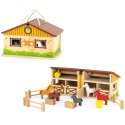 Viga Toys VIGA Drewniana Stadnina dla Koni w Walizce