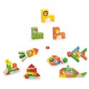 Viga Toys VIGA Drewniane Klocki Edukacyjne ZOO w Wiaderku 50 el.