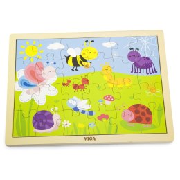 Viga Toys VIGA Drewniane Puzzle Park 24 Elementy