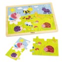 Viga Toys VIGA Drewniane Puzzle Park 24 Elementy