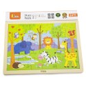 Viga Toys VIGA Drewniane Puzzle Safari 24 Elementy