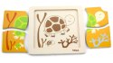 Viga Toys VIGA Puzzle drewniane 12 plansz po 4 puzzle w stojaku