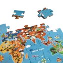 Classic World CLASSIC WORLD Puzzle Mapa Świata Kontynenty 48 el.