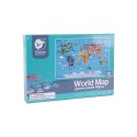 Classic World CLASSIC WORLD Puzzle Mapa Świata Kontynenty 48 el.