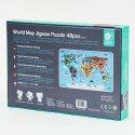 Classic World CLASSIC WORLD Puzzle Mapa Świata Kontynenty 48 el.