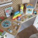 Tooky Toy Tooky Toy Edukacyjne Pudełko Montessori Układanka Liczydło Tablica Pogody 6w1 od 3 Lat