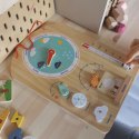 Tooky Toy Tooky Toy Edukacyjne Pudełko Montessori Układanka Liczydło Tablica Pogody 6w1 od 3 Lat