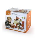 Viga Toys Drewniana Stacja Remiza Strażacka Garaż Akcesoria Wóz Strażacki Viga Toys