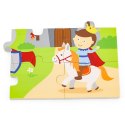 Viga Toys VIGA Drewniane Puzzle Bajkowy Zamek 16 elementów