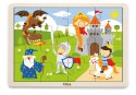 Viga Toys VIGA Drewniane Puzzle Bajkowy Zamek 16 elementów