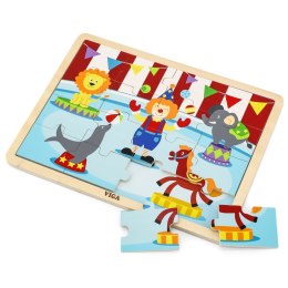 Viga Toys VIGA Drewniane Puzzle Cyrk 16 elementów