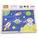 Viga Toys VIGA Drewniane Puzzle Kosmos 24 Elementy