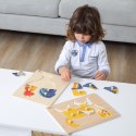 Viga Toys VIGA Drewniane Puzzle Montessori Kogut z Pinezkami