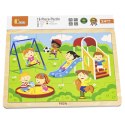 Viga Toys VIGA Drewniane Puzzle Plac Zabaw 16 elementów