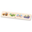 Viga Toys VIGA Drewniane Puzzle z Pinezkami Transport