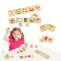 Viga Toys VIGA Gra Edukacyjna Układanka Ucząca Sortuj Zmysły 37 el. Montessori