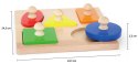 Viga Toys Viga Drewniane Puzzle z Pinezkami Kształty Montessori