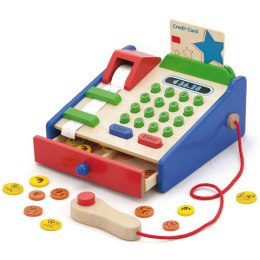 Viga Toys VIGA Drewniana Kasa sklepowa z akcesoriami Skaner Montessori