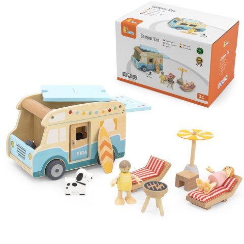 Viga Toys VIGA Drewniany Kamper Plaża