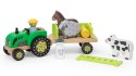 Viga Toys VIGA Traktor Drewniany Zwięrzatka Farma Zagroda