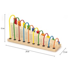 Viga Toys VIGA Drewniane Liczydło Edukacyjne Dwustronne Szkolne Montessori