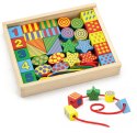 Viga Toys Drewniane Klocki Edukacyjne do nawlekania Nawlekanka dla dzieci Viga Toys Montessori