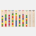 Viga Toys VIGA Drewniana Gra edukacyjna Logiczne koraliki 104 elementy Montessori