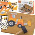 Viga Toys VIGA Drewniana Przybijanka Pojazdy budowlane 45 elementów Montessori